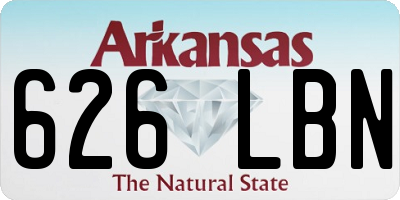 AR license plate 626LBN