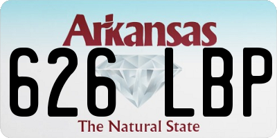AR license plate 626LBP