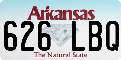 AR license plate 626LBQ