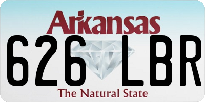 AR license plate 626LBR