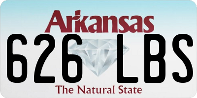 AR license plate 626LBS