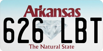 AR license plate 626LBT