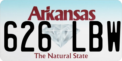 AR license plate 626LBW