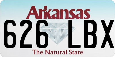 AR license plate 626LBX