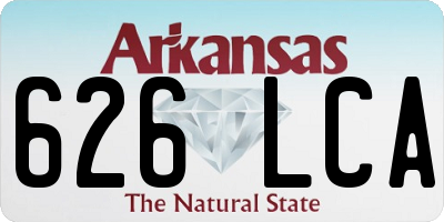 AR license plate 626LCA