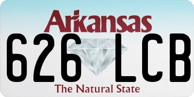 AR license plate 626LCB