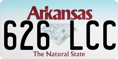 AR license plate 626LCC