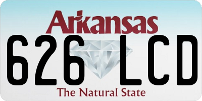 AR license plate 626LCD