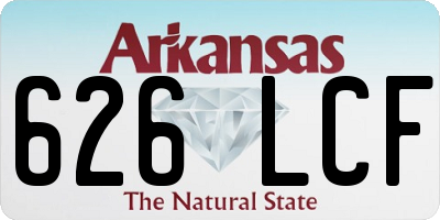 AR license plate 626LCF