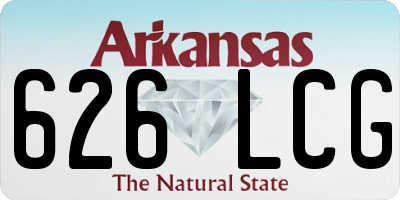 AR license plate 626LCG