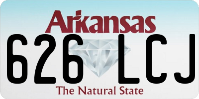 AR license plate 626LCJ