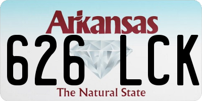 AR license plate 626LCK