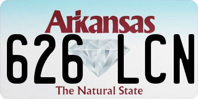 AR license plate 626LCN