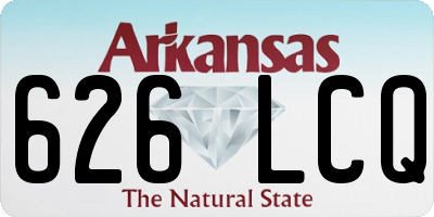 AR license plate 626LCQ