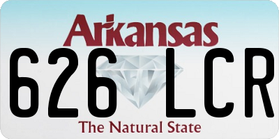 AR license plate 626LCR