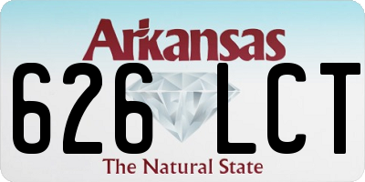 AR license plate 626LCT