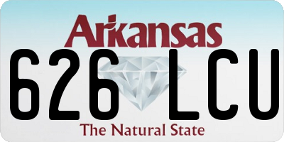 AR license plate 626LCU