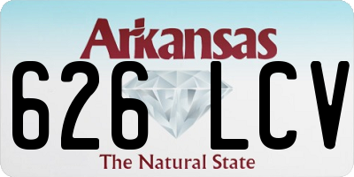 AR license plate 626LCV