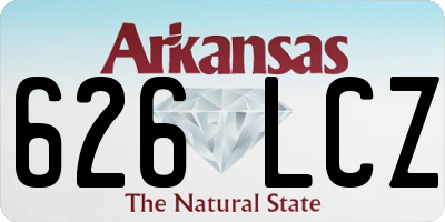 AR license plate 626LCZ