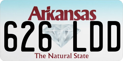 AR license plate 626LDD
