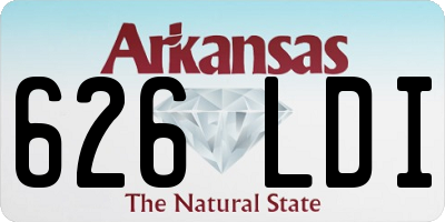 AR license plate 626LDI