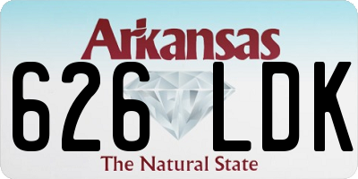 AR license plate 626LDK