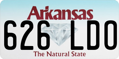 AR license plate 626LDO
