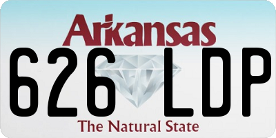AR license plate 626LDP
