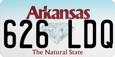 AR license plate 626LDQ