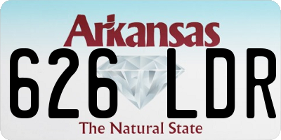 AR license plate 626LDR