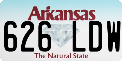 AR license plate 626LDW