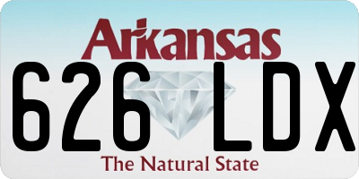 AR license plate 626LDX