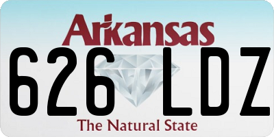 AR license plate 626LDZ