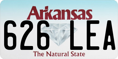 AR license plate 626LEA
