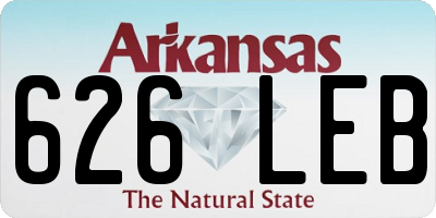 AR license plate 626LEB