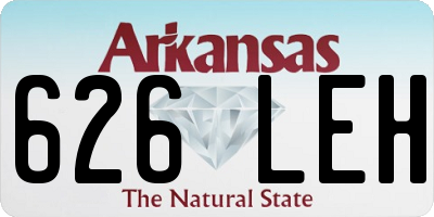 AR license plate 626LEH