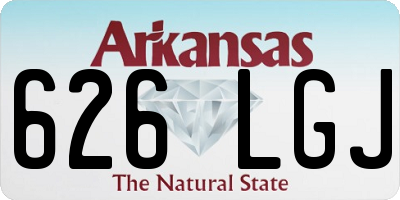 AR license plate 626LGJ