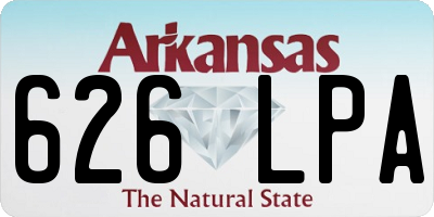 AR license plate 626LPA