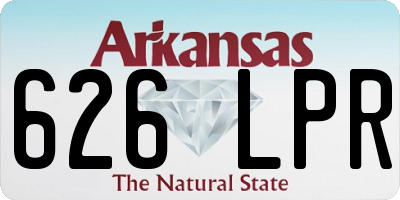 AR license plate 626LPR