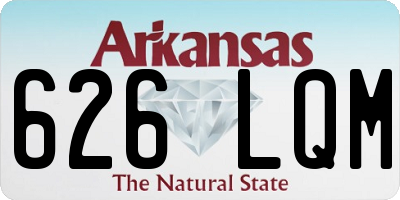 AR license plate 626LQM