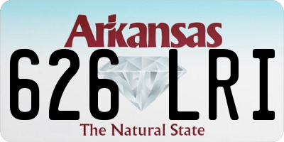 AR license plate 626LRI