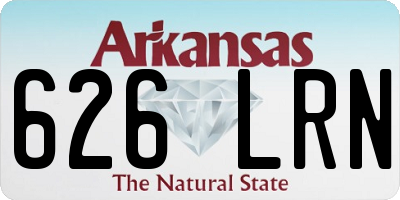 AR license plate 626LRN
