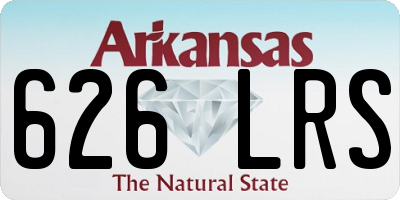 AR license plate 626LRS