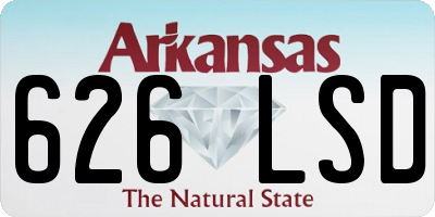 AR license plate 626LSD