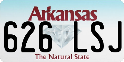 AR license plate 626LSJ