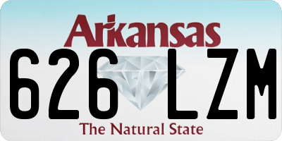 AR license plate 626LZM