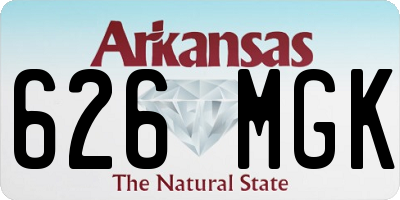 AR license plate 626MGK