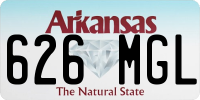 AR license plate 626MGL