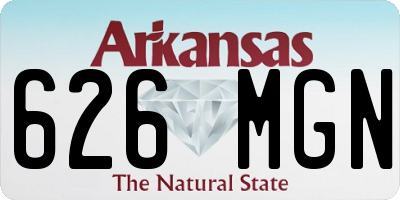 AR license plate 626MGN