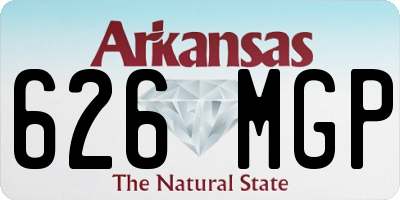 AR license plate 626MGP